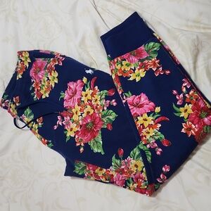 POLO RALPH LAUREN Men's floral Double-Knit Jogger sweatpants medium